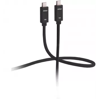 ShiverPeaks Flexline FL31-77155 Thunderbolt 4 kábel - USB-C konektor samec na USB-C konektor samec - 1,5 m - čierna - zlaté kontakty - 40 Gbit/s