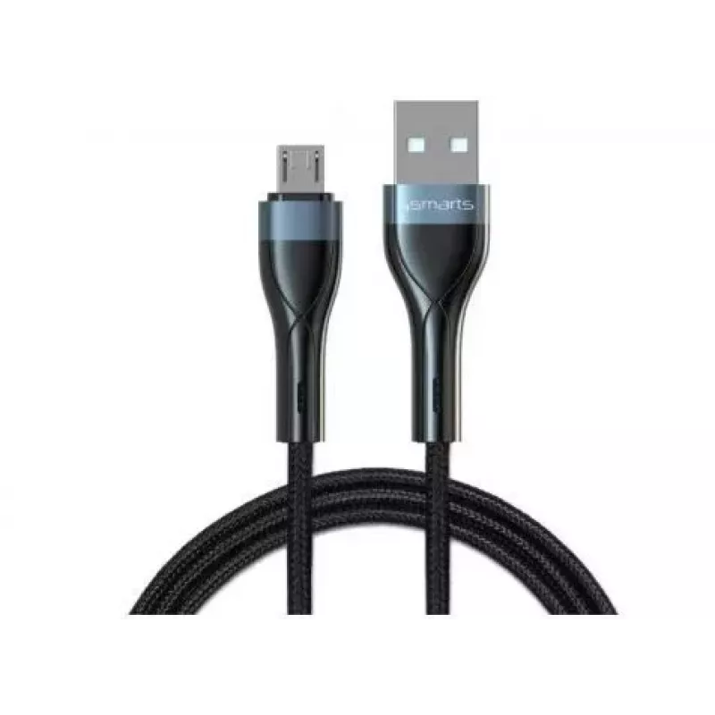4SMARTS USB-A na Micro-USB kábel PremiumCord 10W 1m, čierny