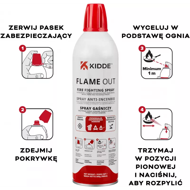 Kidde KFS-500 Flame Out hasiaci sprej 500 ml