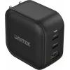 UNITEK GaN 66W 3-port USB-C PD & QC 3.0 nabíjačka čierna