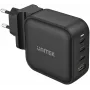 UNITEK GaN 4-port nabíjačka 100W PD 3.0 QC 3.0 čierna
