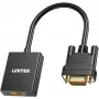 UNITEK VGA na HDMI adaptér Full HD 1080p čierny 15cm