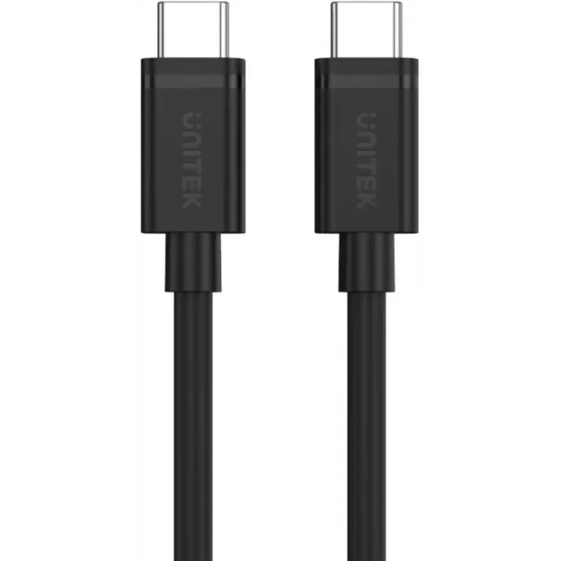 UNITEK USB-C na USB-C kábel 3m - čierny - USB 3.2 Gen 2 10Gbps 100W PD