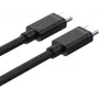 UNITEK USB-C na USB-C kábel 3m - čierny - USB 3.2 Gen 2 10Gbps 100W PD