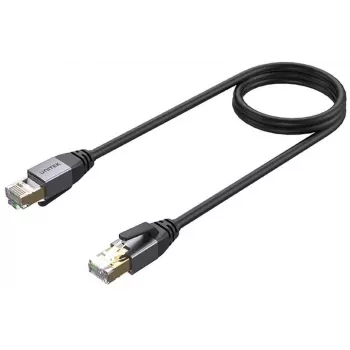 UNITEK Cat.8 S/FTP Ethernet patch kábel RJ45 LAN sieťový kábel 8m čierny