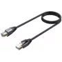 UNITEK Cat.8 S/FTP Ethernet patch kábel RJ45 LAN sieťový kábel 8m čierny