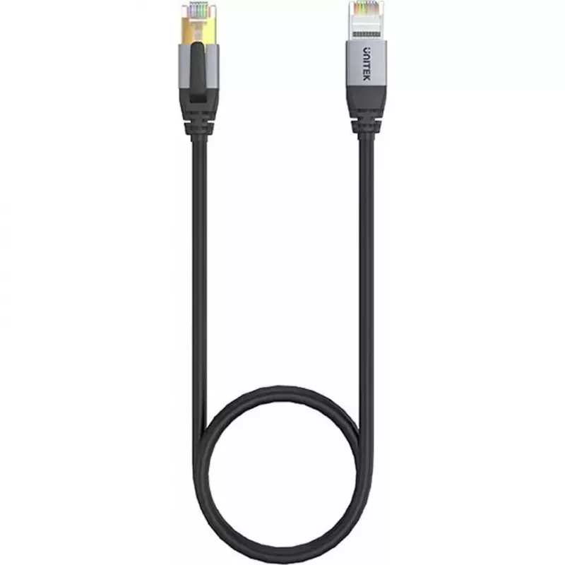 UNITEK Cat.8 S/FTP Ethernet patch kábel RJ45 LAN 20m čierny