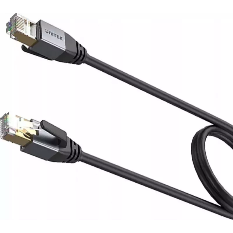 UNITEK Cat.8 S/FTP Ethernet patch kábel RJ45 LAN 20m čierny