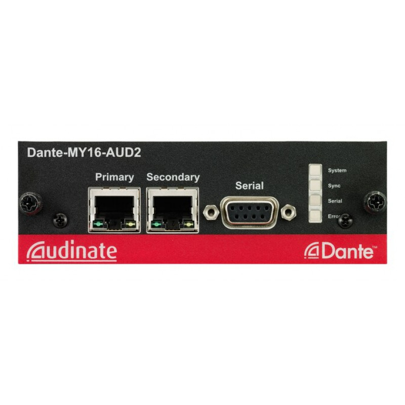 Yamaha Dante-MY16-AUD2 - Dante interface karta 16 kanálov digitálny vstup/výstup, 2x RJ-45, 24-bit