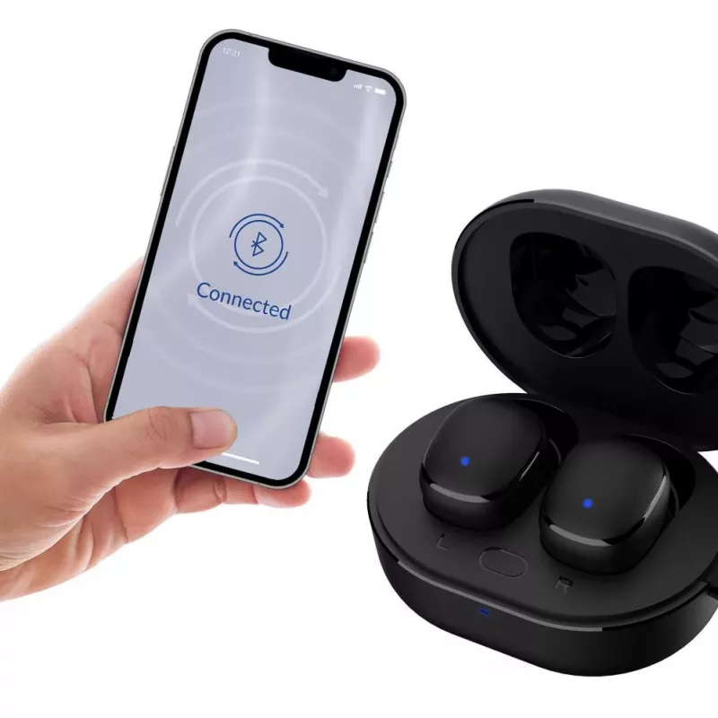 Bezdrôtové slúchadlá 3MK FlowBuds 6.0, Čierne