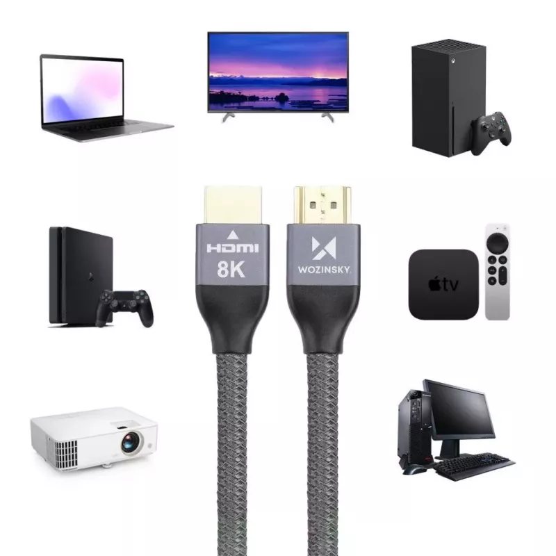 Wozinsky USB-C na USB-A kábel 1 m strieborný pletený nylon