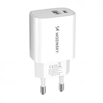 Wozinsky WGWCW 20W USB-A USB-C napájací zdroj - biela