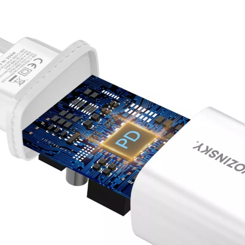 Wozinsky WGWCW 20W USB-A USB-C napájací zdroj - biela