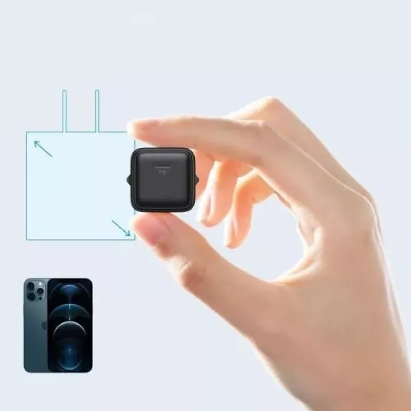 JOYROOM rýchla nástenná nabíjačka USB-C 20W Power Delivery Quick Charge 3.0 AFC čierna (L-P202)