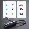 UGREEN USB-C na RJ45 Gigabit Ethernet adaptér (sivá) - 40322 CM483