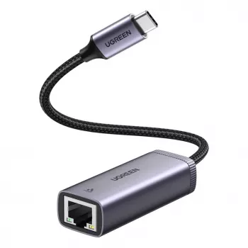 UGREEN USB-C na RJ45 Gigabit Ethernet adaptér (sivá) - 40322 CM483