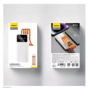 DUDAO K6Pro Power Bank 10000mAh 10W 4 kábel čierna