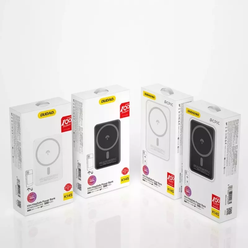 Dudao K14S Wireless Power Bank 5000mAh 10W čierna