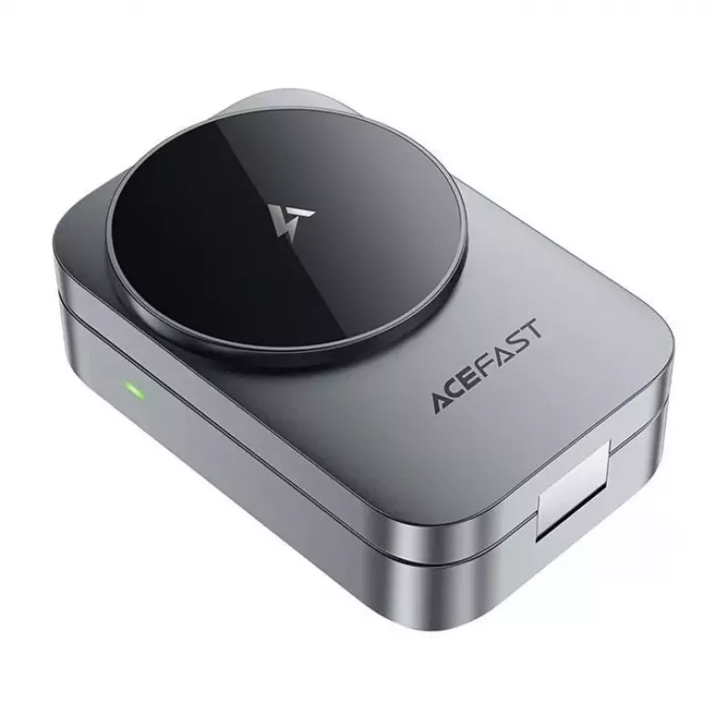 ACEFAST E22 3-in-1 bezdrôtová nabíjacia stanica kompatibilná s MagSafe - sivá