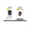 Dudao A26T GaN 25W USB-A, USB-C nabíjačka - čierna