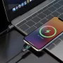 Dudao L7C USB-C na USB-C 100W kábel s LED indikátorom 1m - čierna