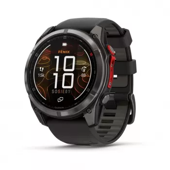 Garmin fenix 8 Pro 51 mm MicroLED Sapphire Carbon Grey DLC Titanium s čiernym/pebblegrau silikónovým remienkom