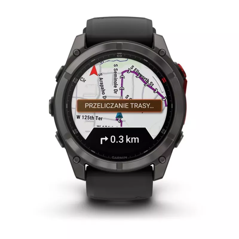 Garmin fenix 8 Pro 51 mm MicroLED Sapphire Carbon Grey DLC Titanium s čiernym/pebblegrau silikónovým remienkom