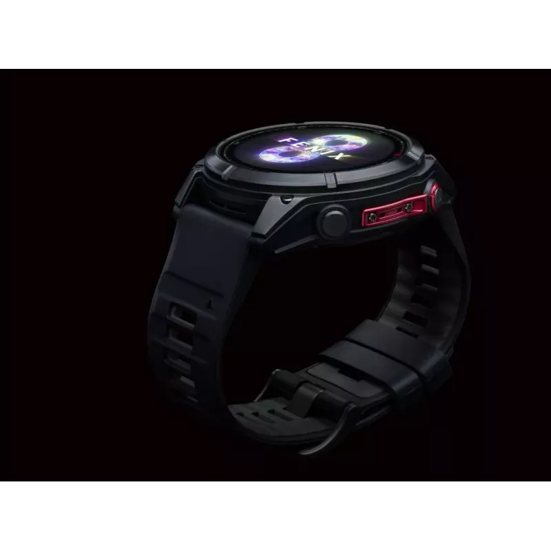 Garmin fenix 8 Pro 51 mm MicroLED Sapphire Carbon Grey DLC Titanium s čiernym/pebblegrau silikónovým remienkom