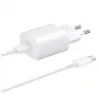 Samsung 25W cestovná nabíjačka + USB-C/USB-C dátový kábel biela (OOB Bulk)