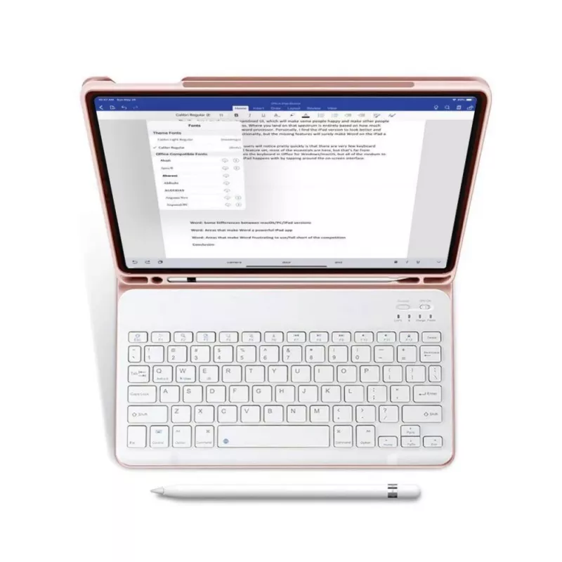 Tech-Protect SC Pen + Puzdro s klávesnicou pre iPad 10.9" (10. gen., 2022) / 11" (2025), ružové