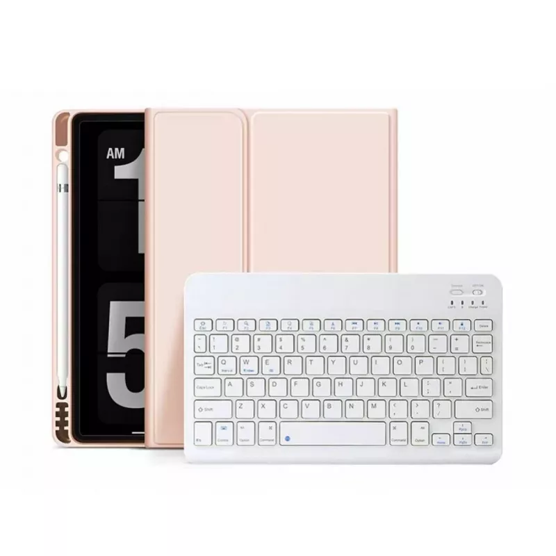 Tech-Protect SC Pen + Puzdro s klávesnicou pre iPad 10.9" (10. gen., 2022) / 11" (2025), ružové