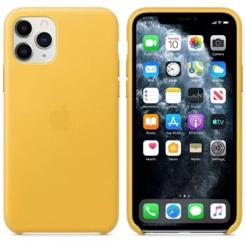 Apple iPhone 11 Pro kožené puzdro MWYA2ZM/A Meyer Lemon