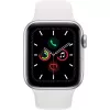 Apple Watch Series 5 GPS strieborné 44mm hliníkové športové puzdro biela