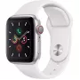 Apple Watch Series 5 GPS strieborné 44mm hliníkové športové puzdro biela