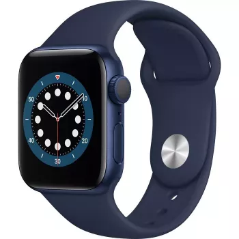 Apple Watch Series 6 GPS, 40mm hliníkové puzdro s Deep Navy Sport Band modré