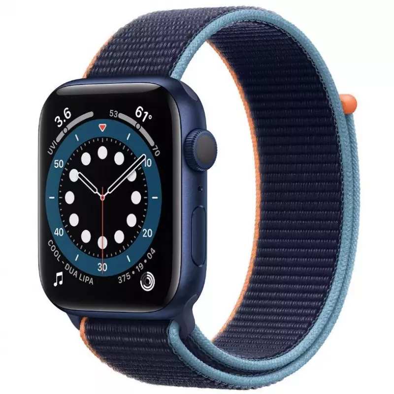 Apple Watch Series 6 GPS, 44mm hliníkové puzdro so športovým remienkom Deep Navy