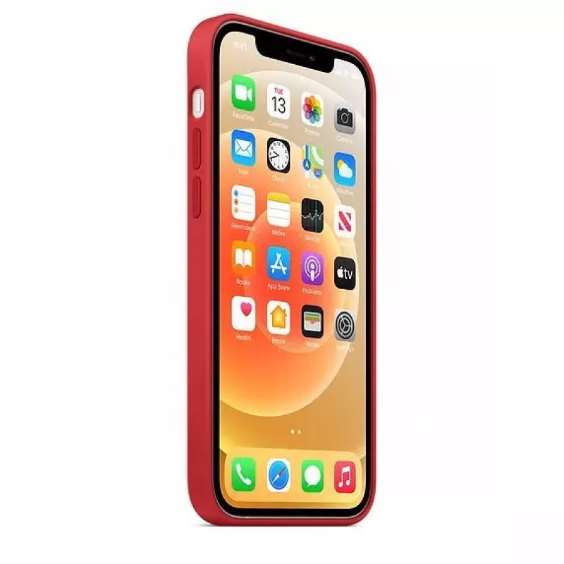 Apple silikónové puzdro s MagSafe pre iPhone 12 mini červené