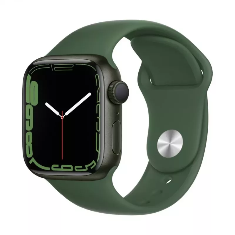 Apple Watch Series 7 GPS, 41mm zelené hliníkové puzdro so športovým remienkom - Regular Clover