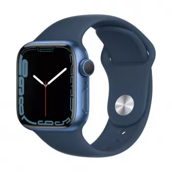 Apple Watch Series 7 GPS, 41mm modré hliníkové puzdro so športovým remienkom - Regular Abyss Blue