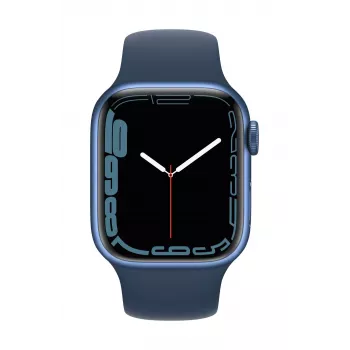 Apple Watch Series 7 GPS, 41mm modré hliníkové puzdro so športovým remienkom - Regular Abyss Blue