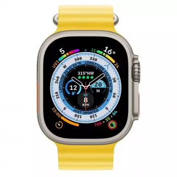 Apple Watch Ultra GPS + Cellular, 49mm titánové puzdro s Yellow Ocean Band