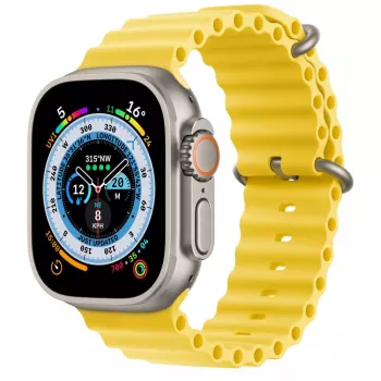 Apple Watch Ultra GPS + Cellular, 49mm titánové puzdro s Yellow Ocean Band