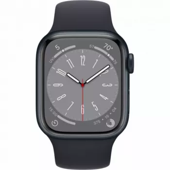 Apple Watch Series 8 GPS 41mm Midnight hliníkové puzdro s Midnight športovým remienkom - Regular