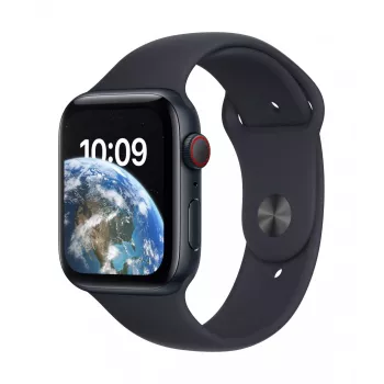 Apple Watch SE GPS + Cellular 44mm Midnight hliníkové puzdro s Midnight športovým remienkom - Regular 2nd Gen