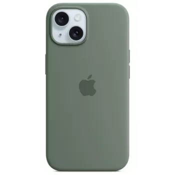 Apple iPhone 15 silikónové puzdro s MagSafe - Cypress