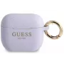 Guess Apple AirPods 3 puzdro silikón trblietavé fialová