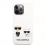 Karl Lagerfeld Apple iPhone 13 Pro Choupette Liquid Silicone puzdro biela
