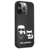 Karl Lagerfeld Apple iPhone 13 Pro Choupette PU kožené puzdro čierna
