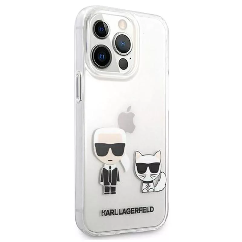 Karl Lagerfeld iPhone 13 Pro Choupette puzdro transparentná