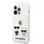 Karl Lagerfeld iPhone 13 Pro Choupette puzdro transparentná